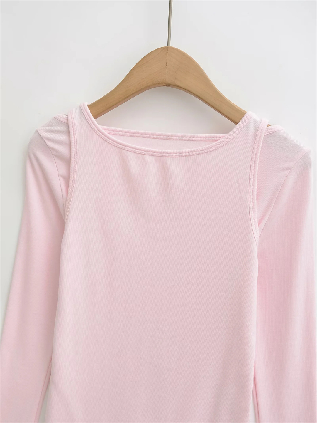 Ladies Sensual Bodycon Solid Long Sleeve Tee