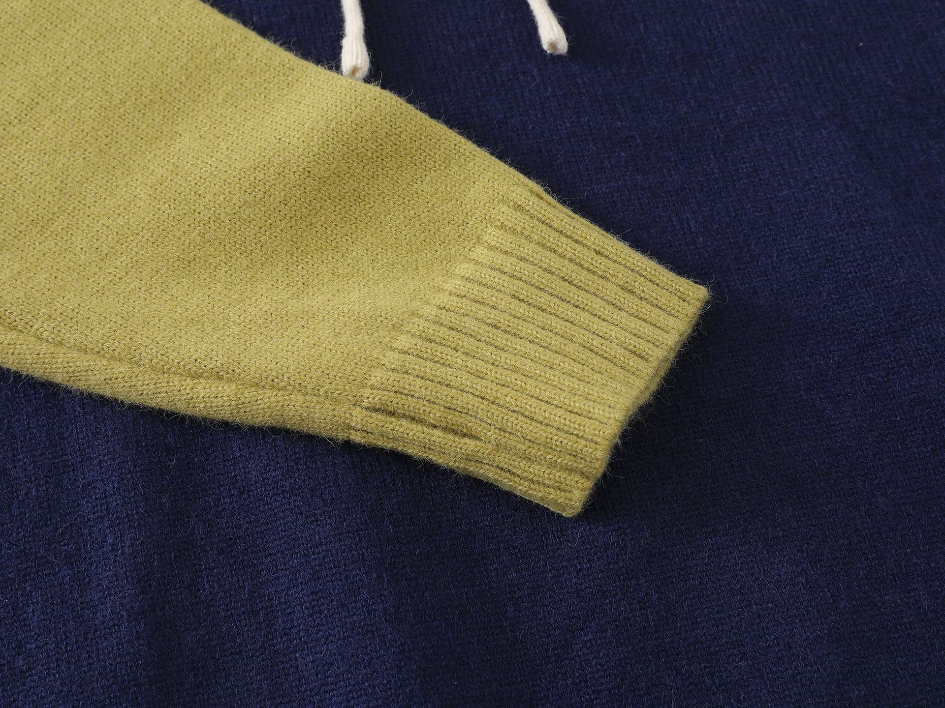 Breathable Contrast Panel Oversized Hood Sweater