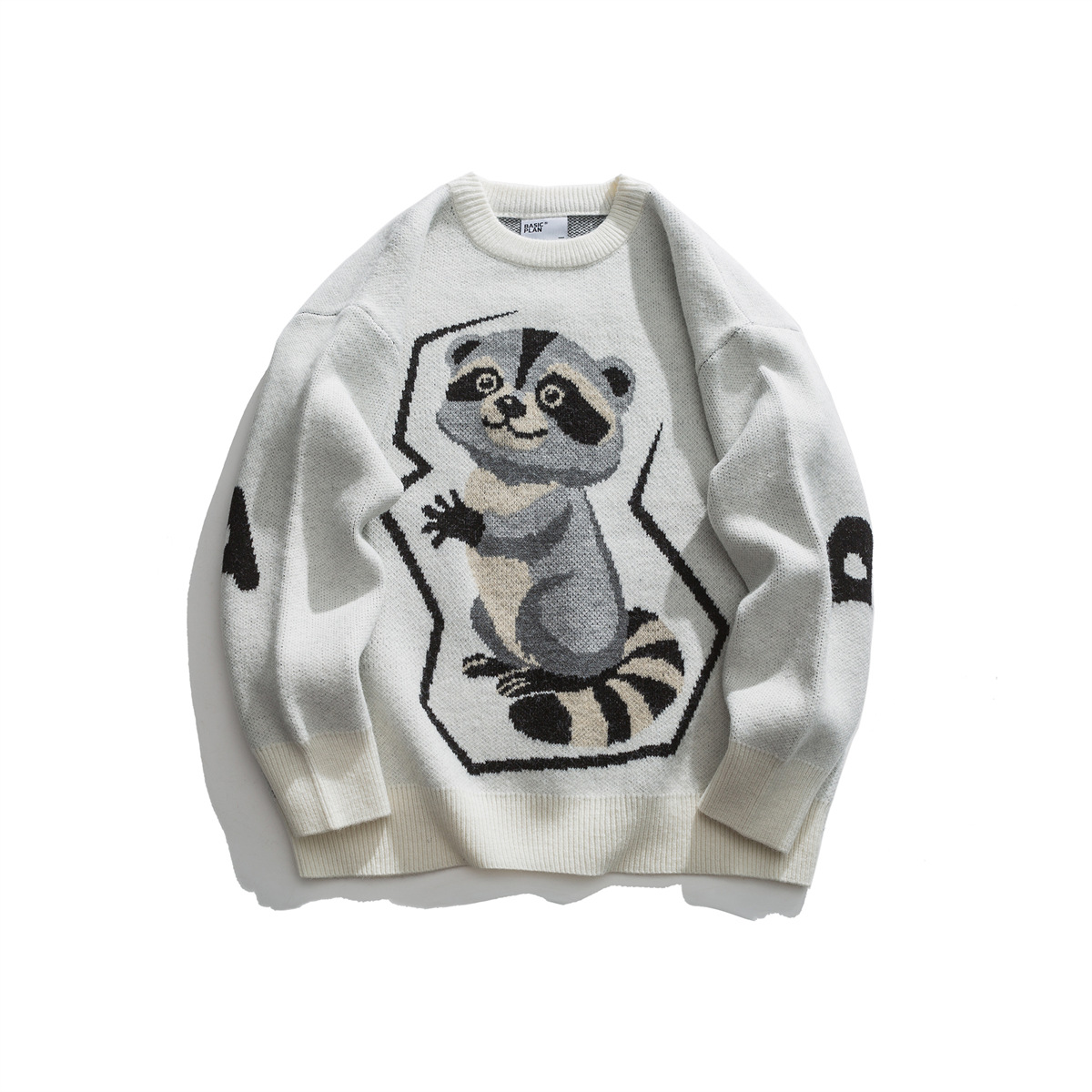 Oversized Color Block Japanese Workwear Sweater