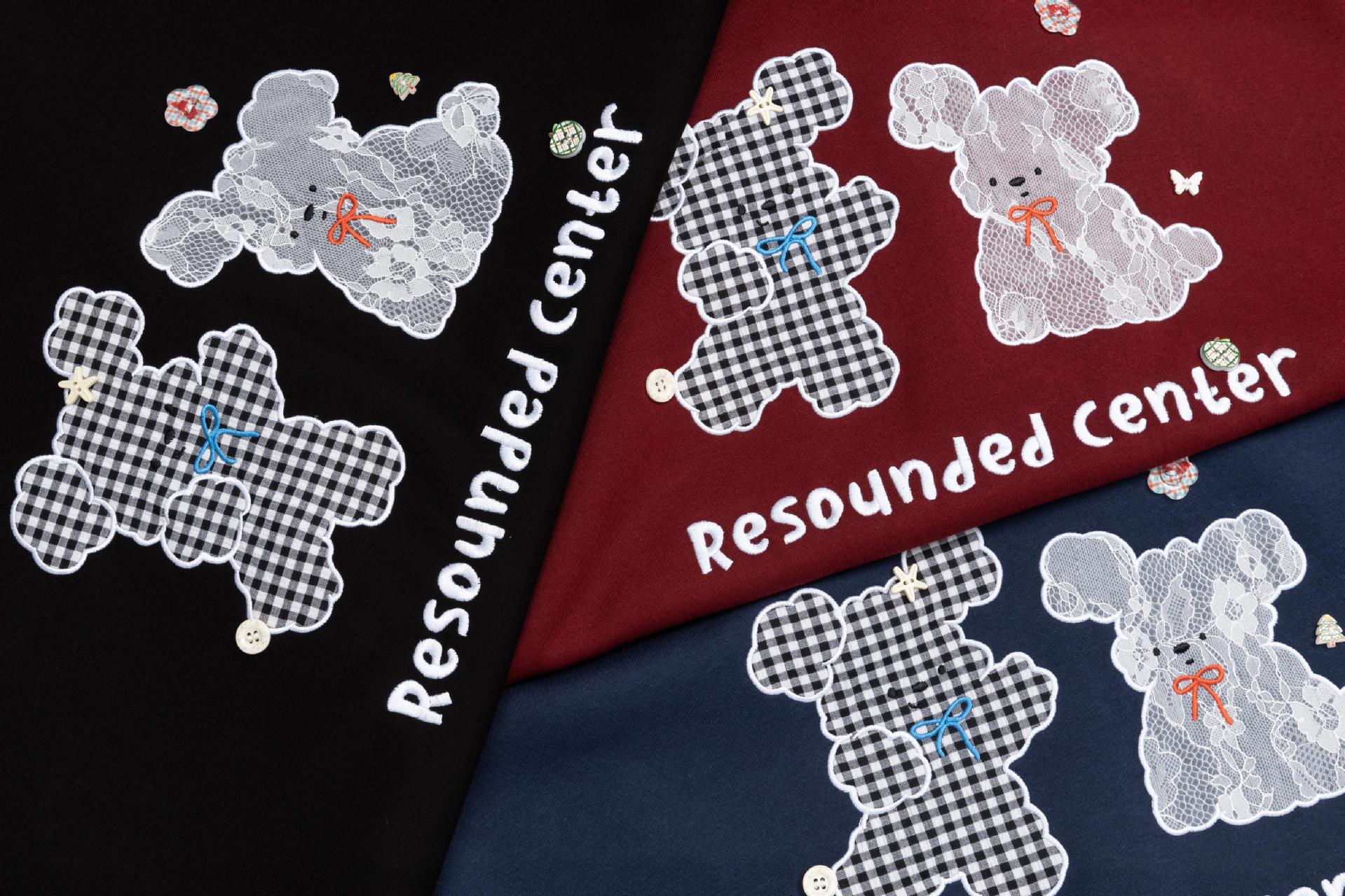 Retro Checked Cotton Puppy Hoodie