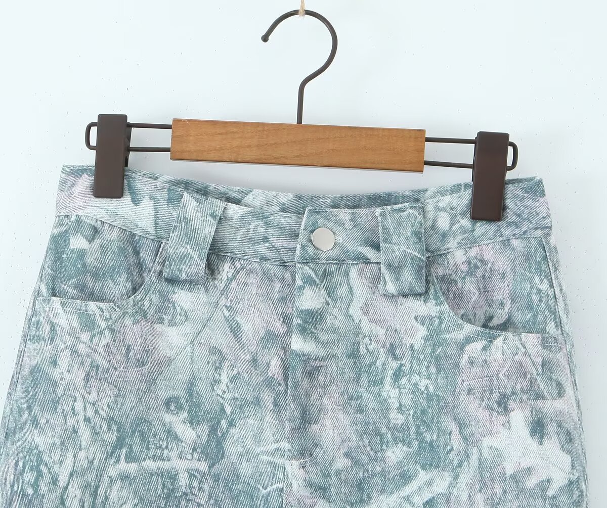 Versatile 3D pocket camouflage wide leg pants for slimming women