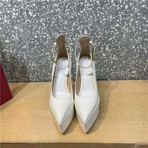Ladies Shiny Stiletto Raised Sole Evening Shoes