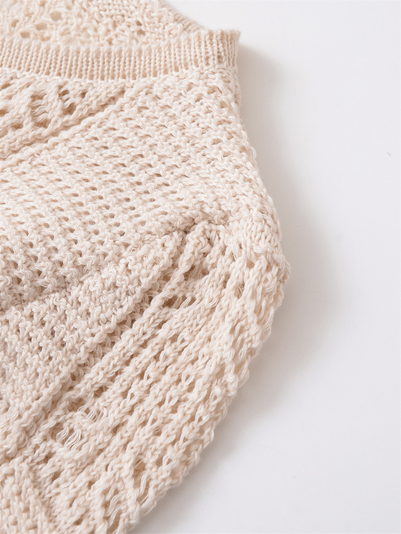 Polyester Plain Crew Relaxed Sweater