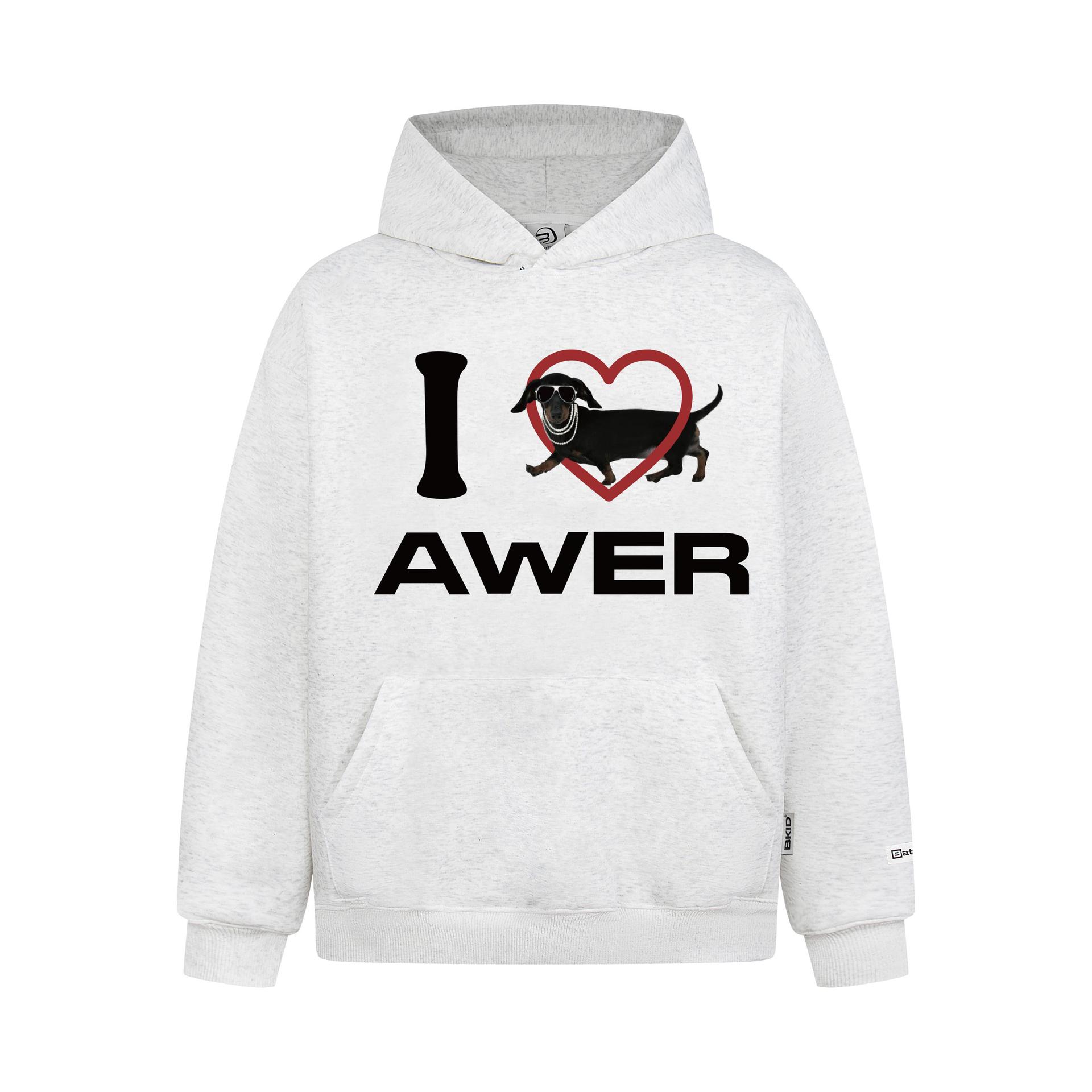 Dachshund Graphic Oversized Cotton Hoodie