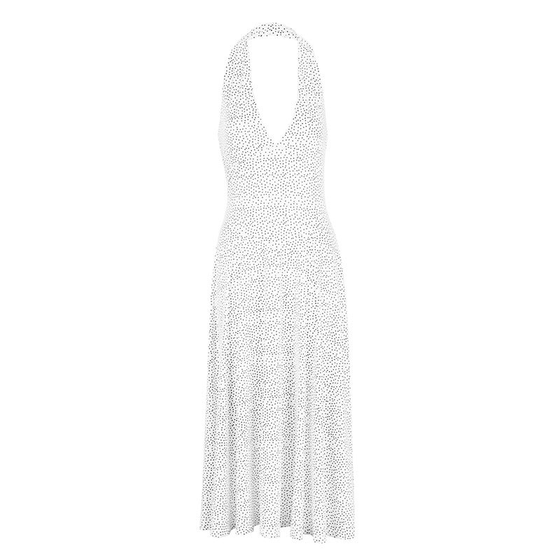 Sleeveless Bodycon Plunge Tie Back Dress