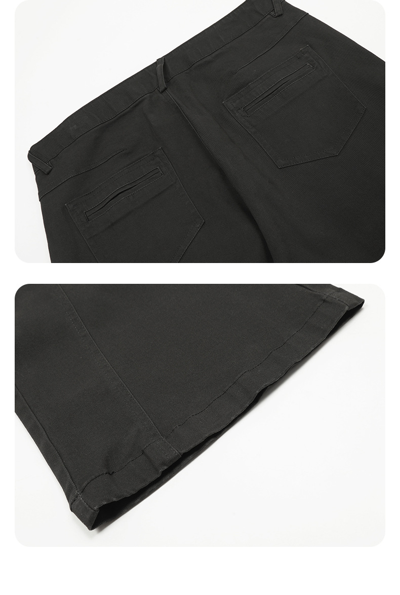 Retro Trendy Loose Fit Casual Simple Cleanfit Slimming Long Trousers