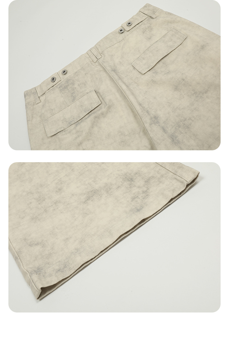 Work Pants for Men and Women Vintage Washed Slim Fit Loose Casual Trousers