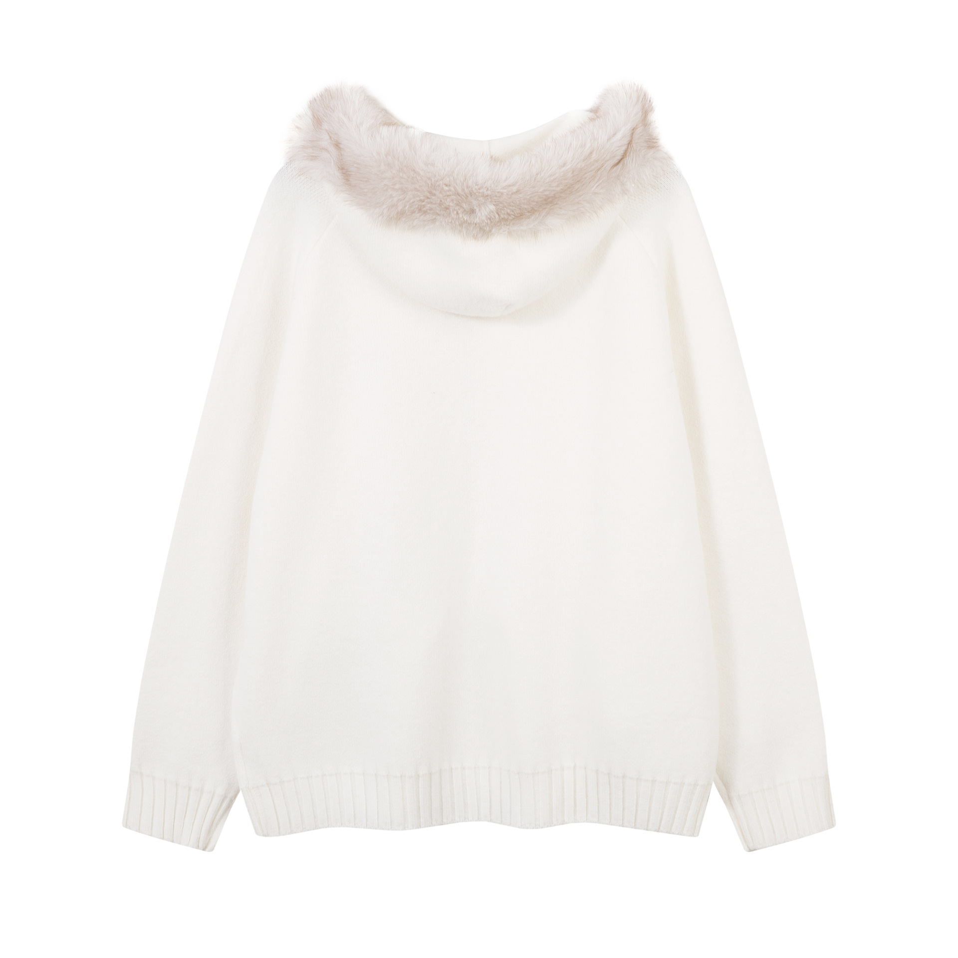 Acrylic Jacquard Long Sleeve Loose Fit Cardigan