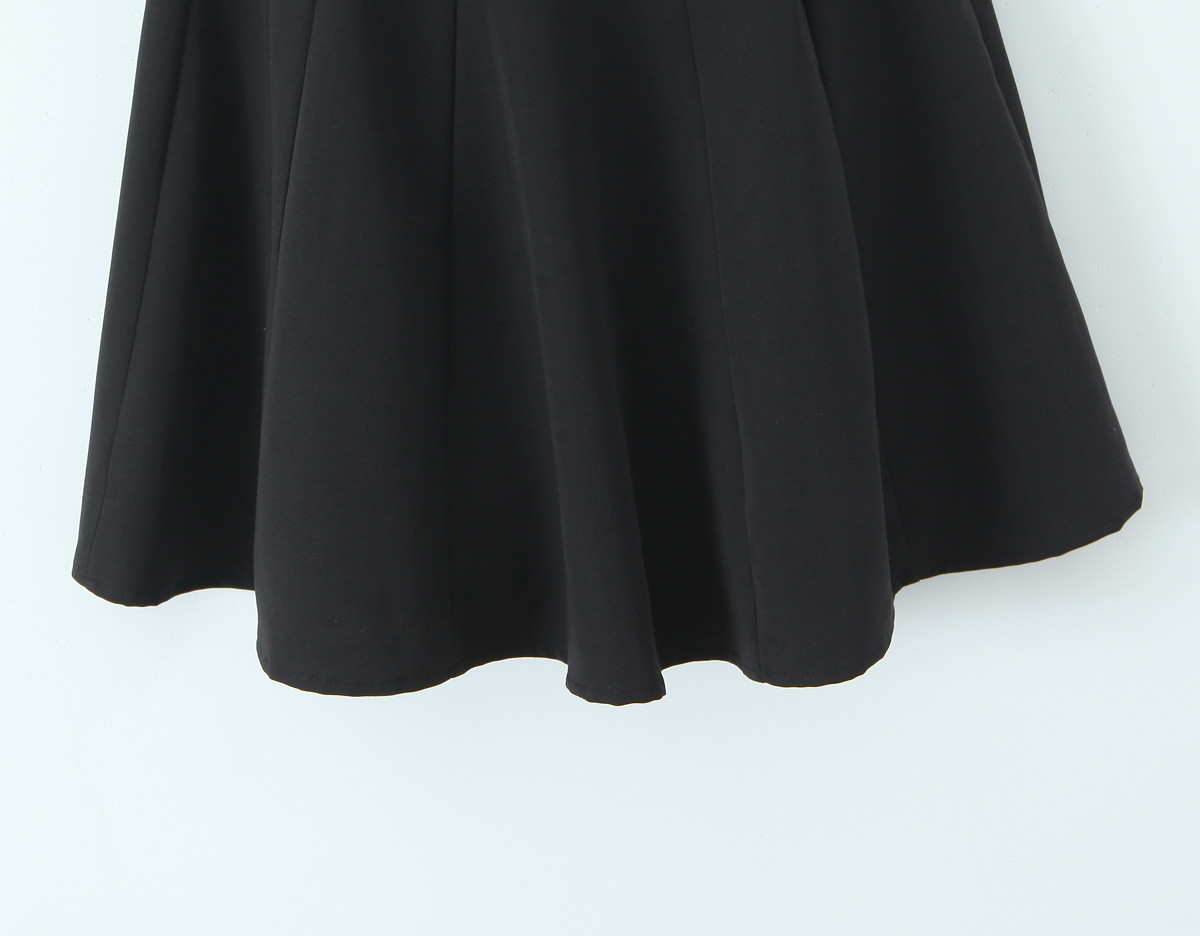 Solid Polyester Sleeveless Strap Commute Dress