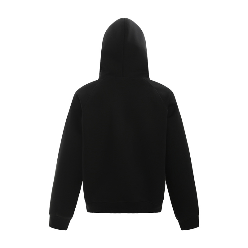Oversized Cotton Blend Letter Print Hoodie