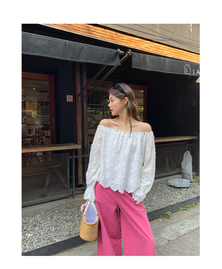 Chic Asymmetric Long Sleeve Solid Blouse