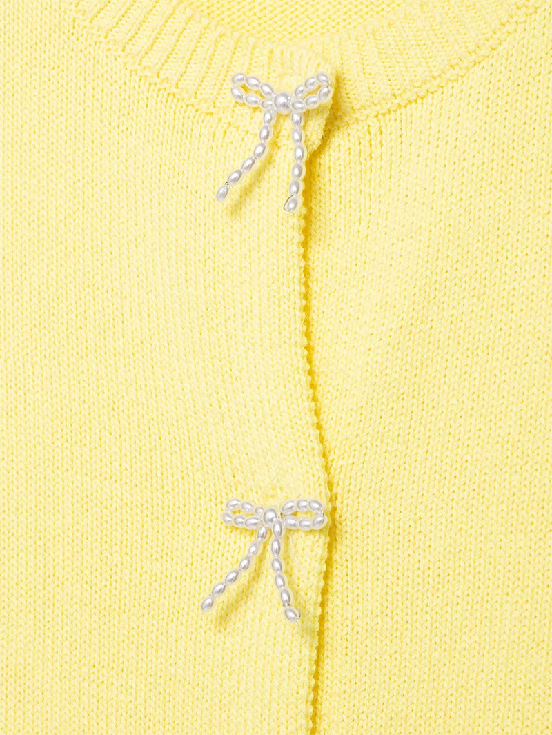 Spring New Style Round Neck Solid Color Loose Knit Sweater for Women with Unique Design and Elegant Temperament