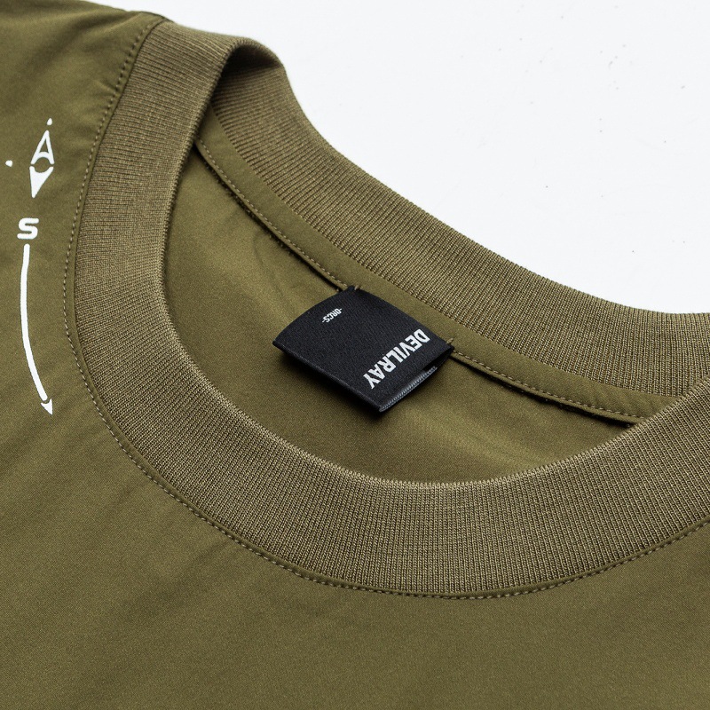 Color blocking function cashew pocket waterproof short sleeved T-shirt for men
