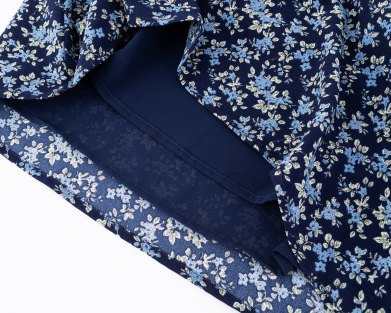 Floral print backless camisole short skirt women's dress