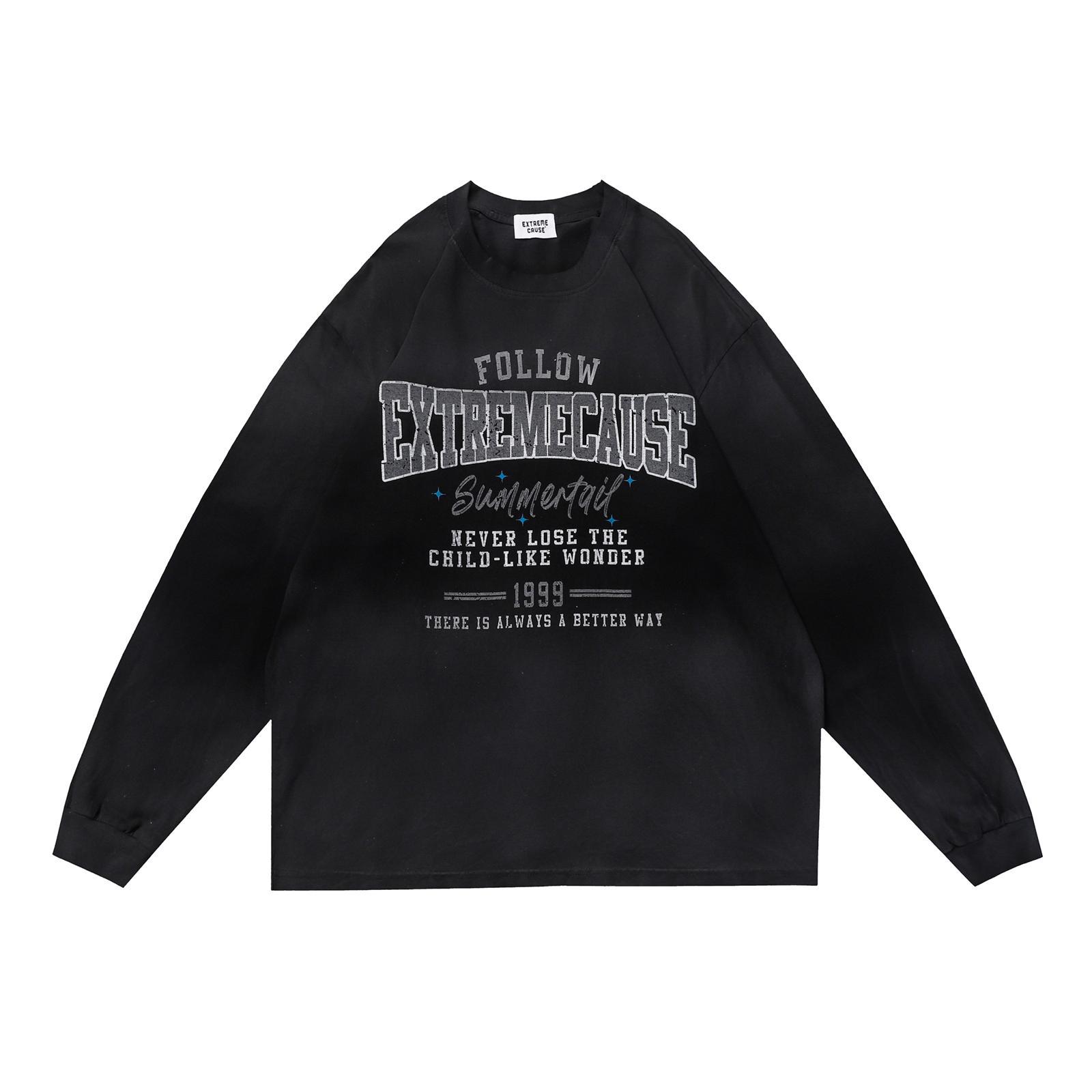 Retro Art Ombre Cotton Long Sleeve Bathrobe