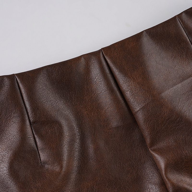 Sleek Hips-Hugger Mini Skirt