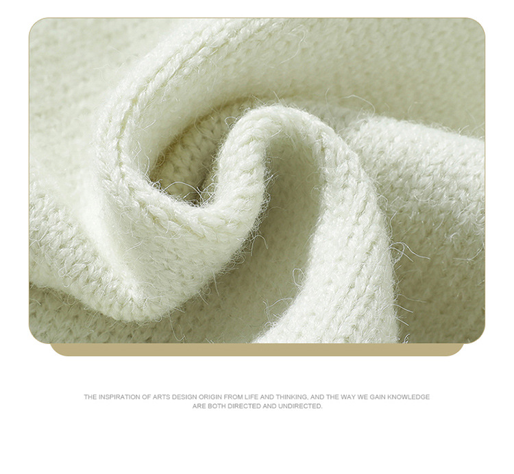 Relaxed Fit Japanese Workwear Two-Tone Sweater
