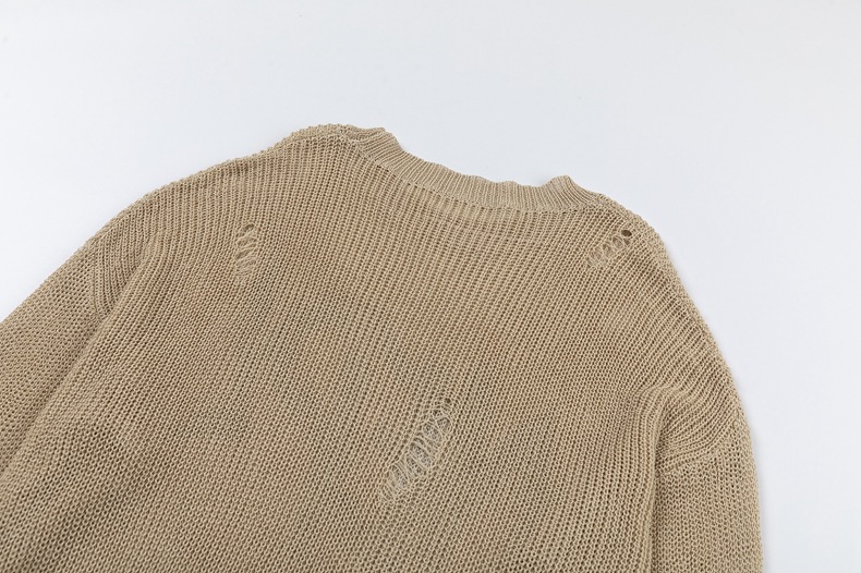 Unisex American Distressed Graphic Sweater