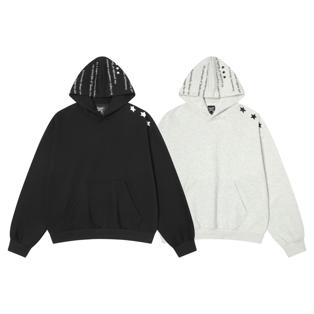 American Trend Oversized Contrast Panel Hoodie