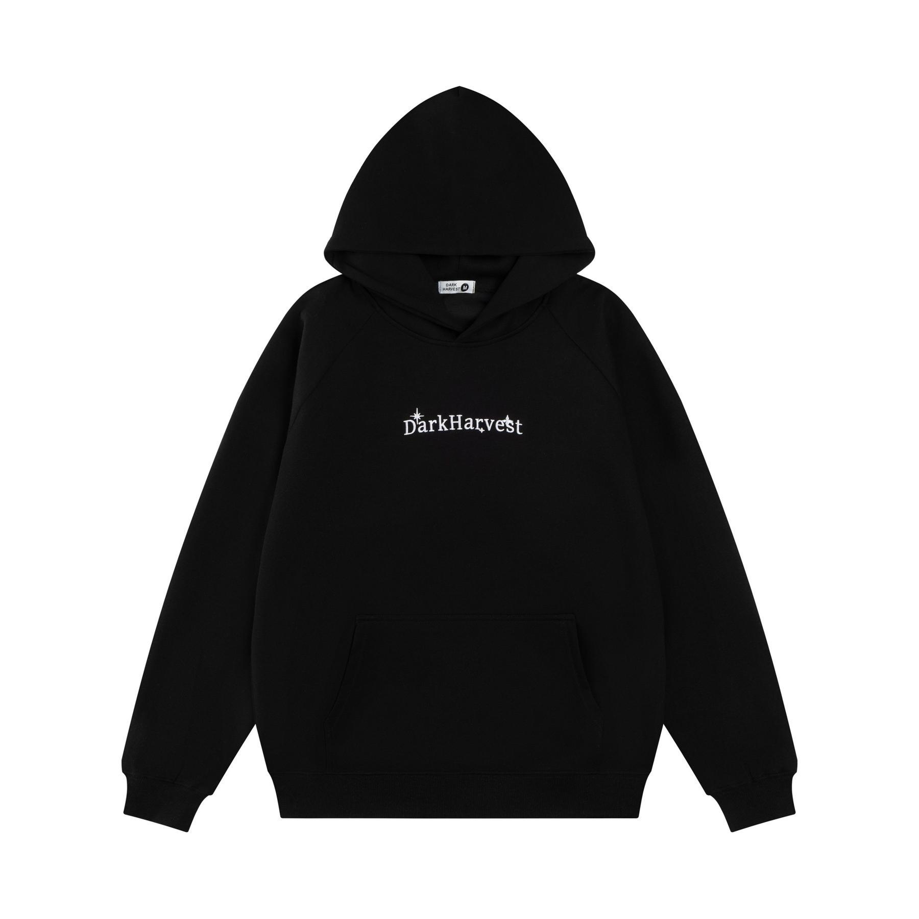 Oxygen Cotton Milk Silk Alphabet Print Hoodie