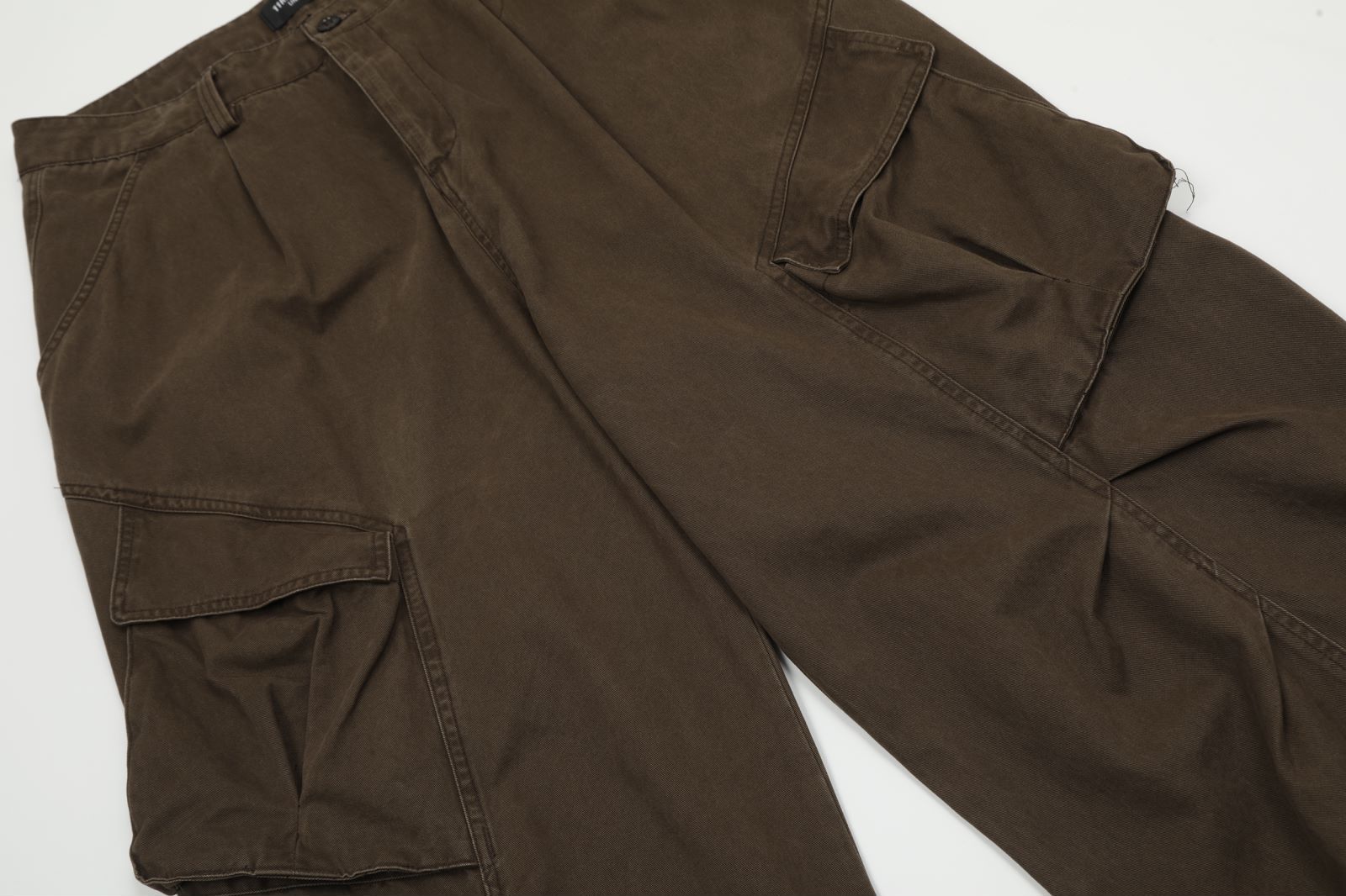 Pants with Multiple Pockets Design Wide Leg Casual Trousers for Men and Women