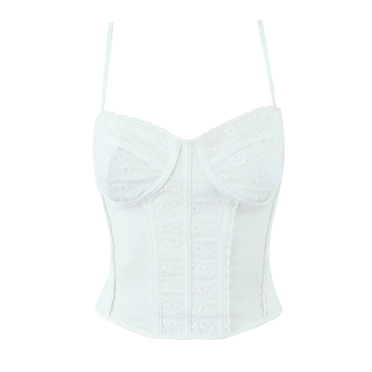 Slim Fit Strapless Solid Cami