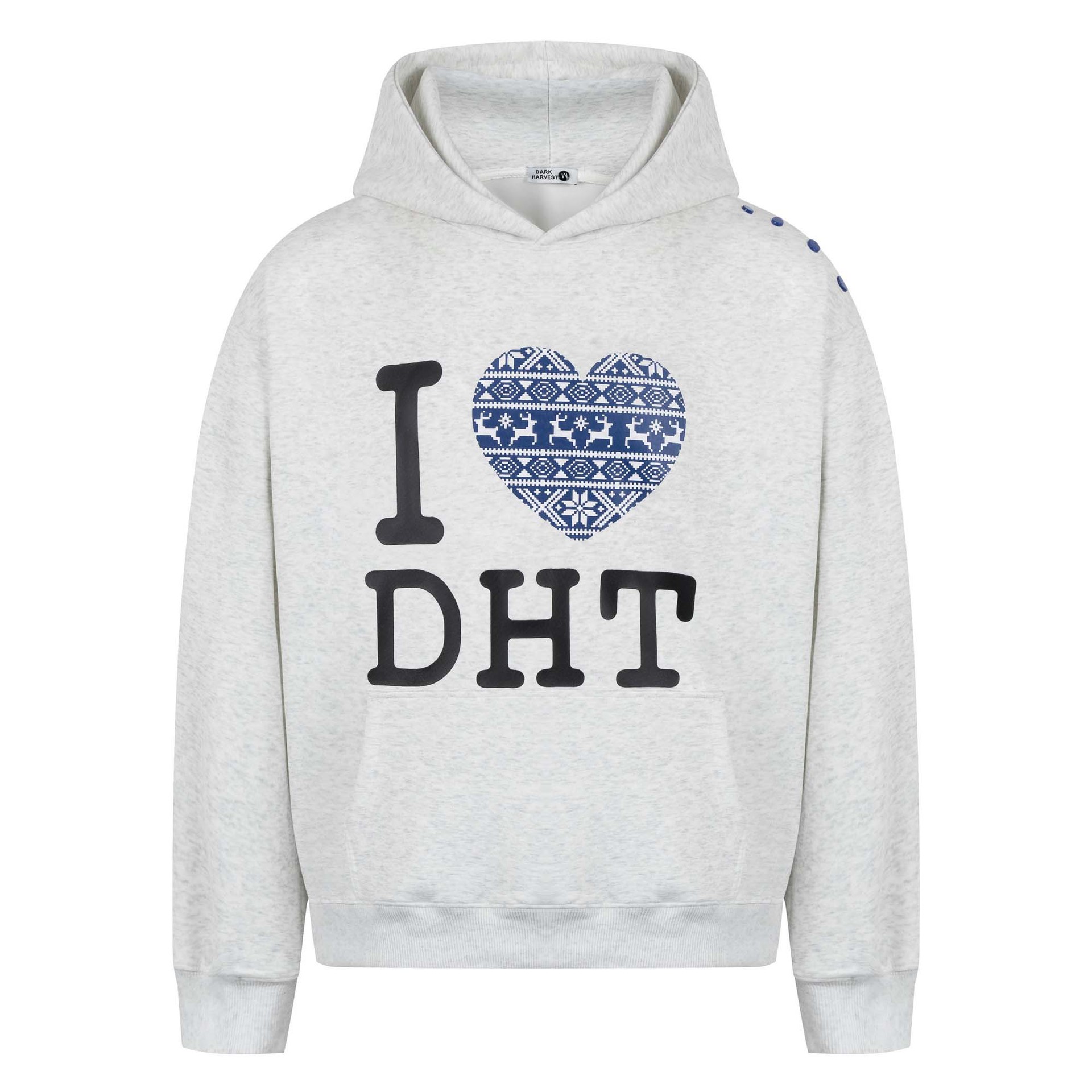 Urban Love Alphabet Oversized Cotton Hoodie