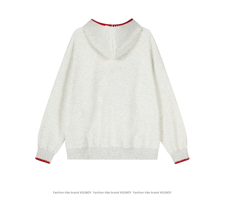 Lucky Scarlet Fruit Applique Hoodie