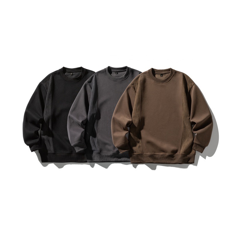 Man's Relaxed Cotton Letter Hoodie