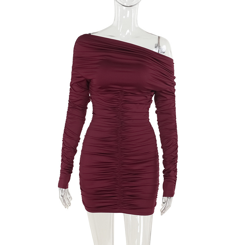 Bodycon Asymmetrical Polyester Skirt