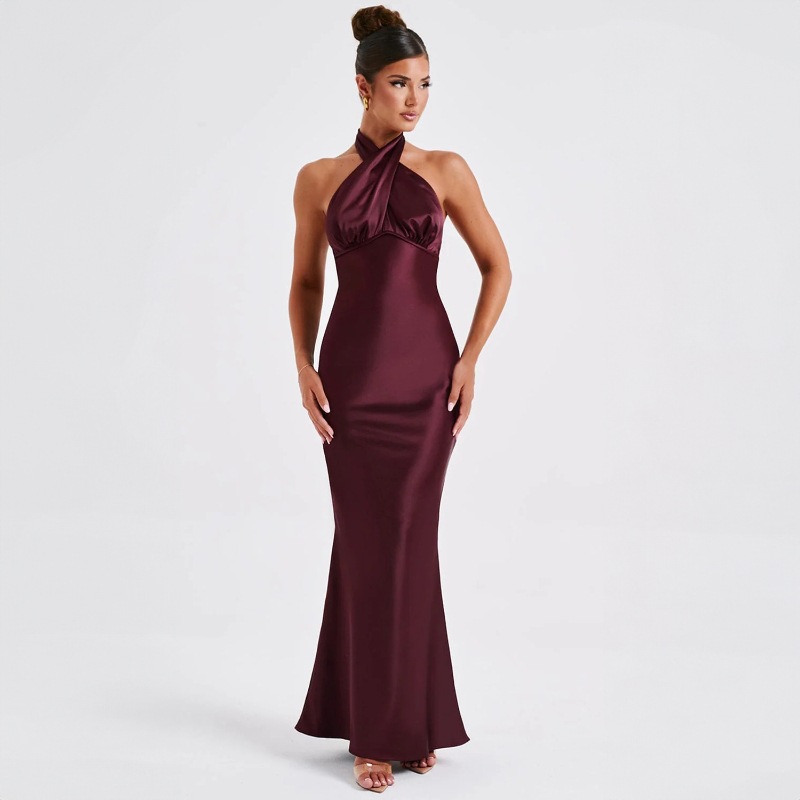 Backless sleeveless elegant dress