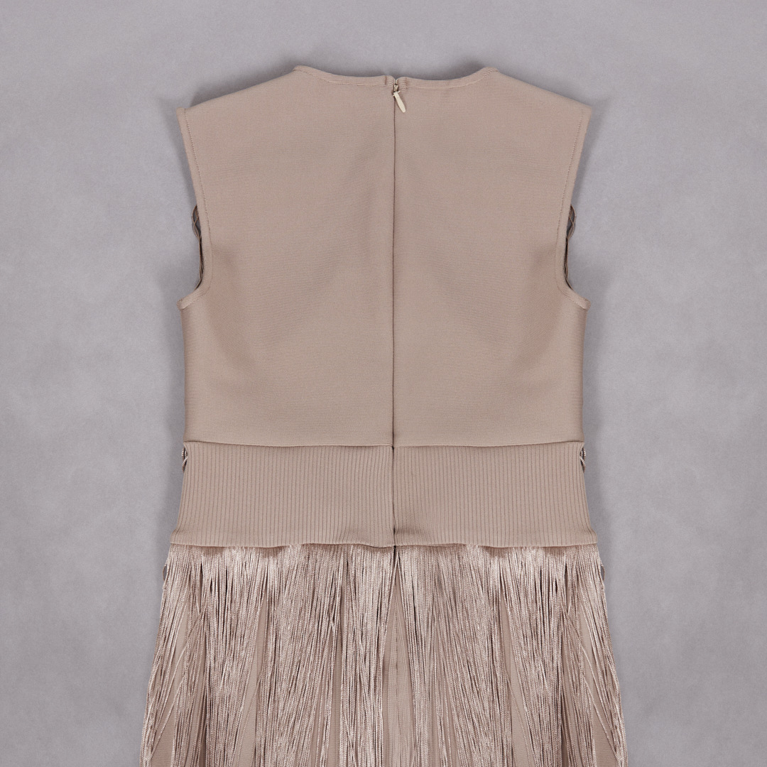 Solid Color U-Neck High Waist Straight Skirt