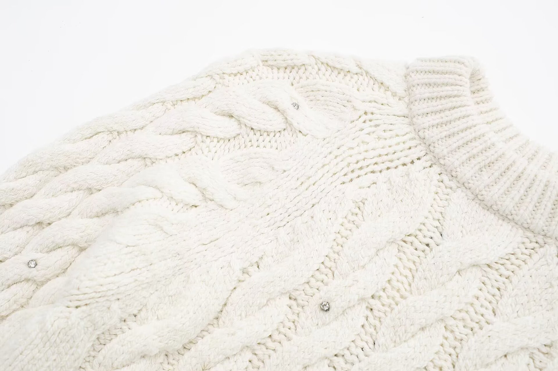Bright eight ply knitted sweater
