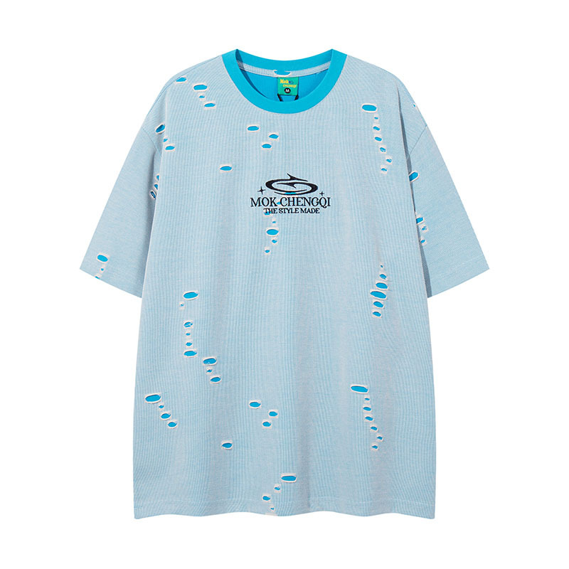 High Street Cotton Monogram Oversized Crewneck Tee