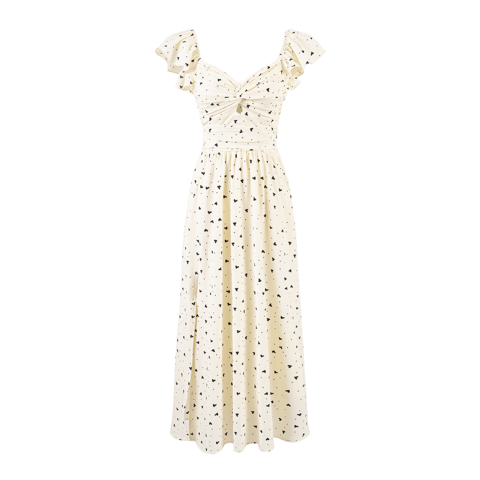 Floral Bubble Sleeve Dress for Women