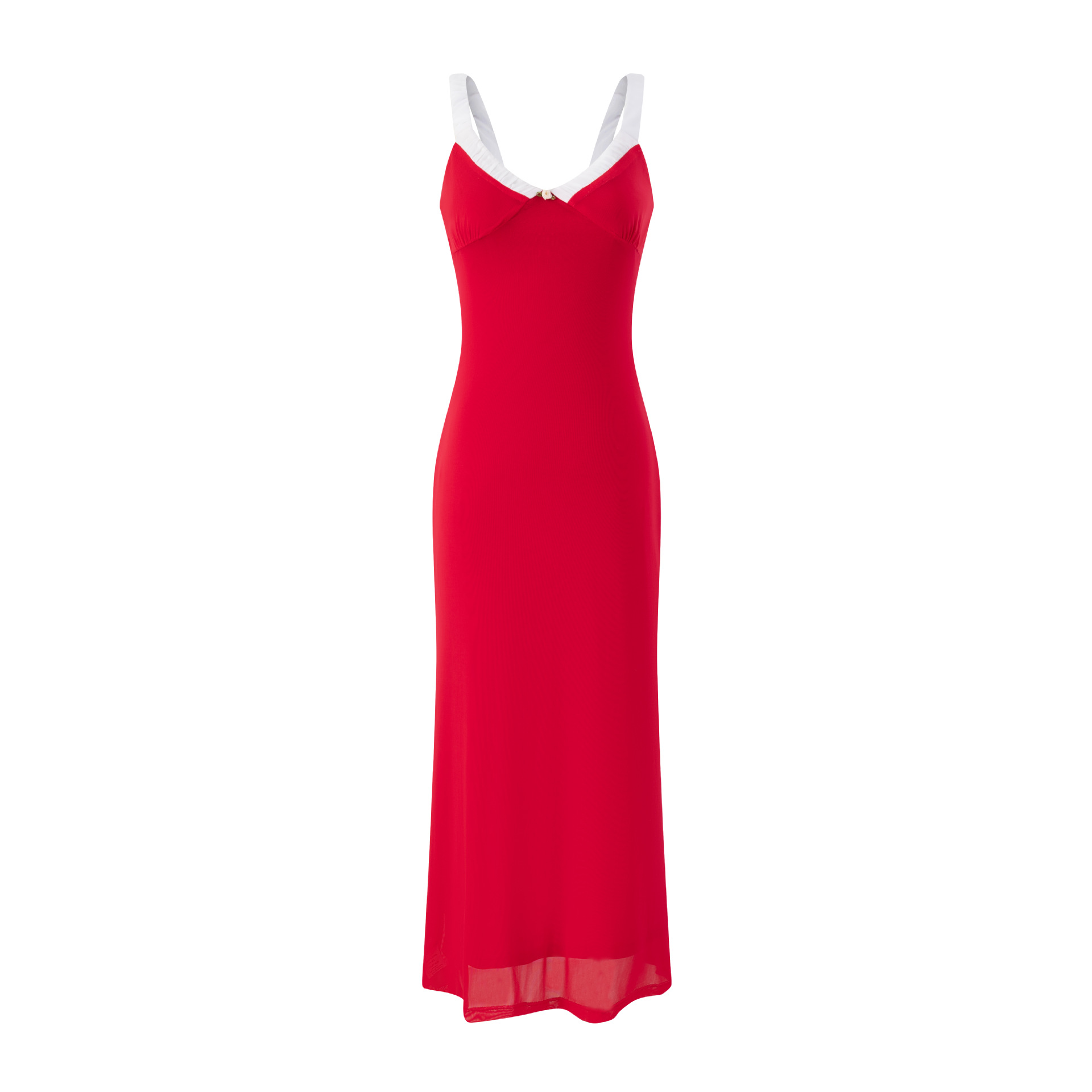 Splicing Strapless Dress