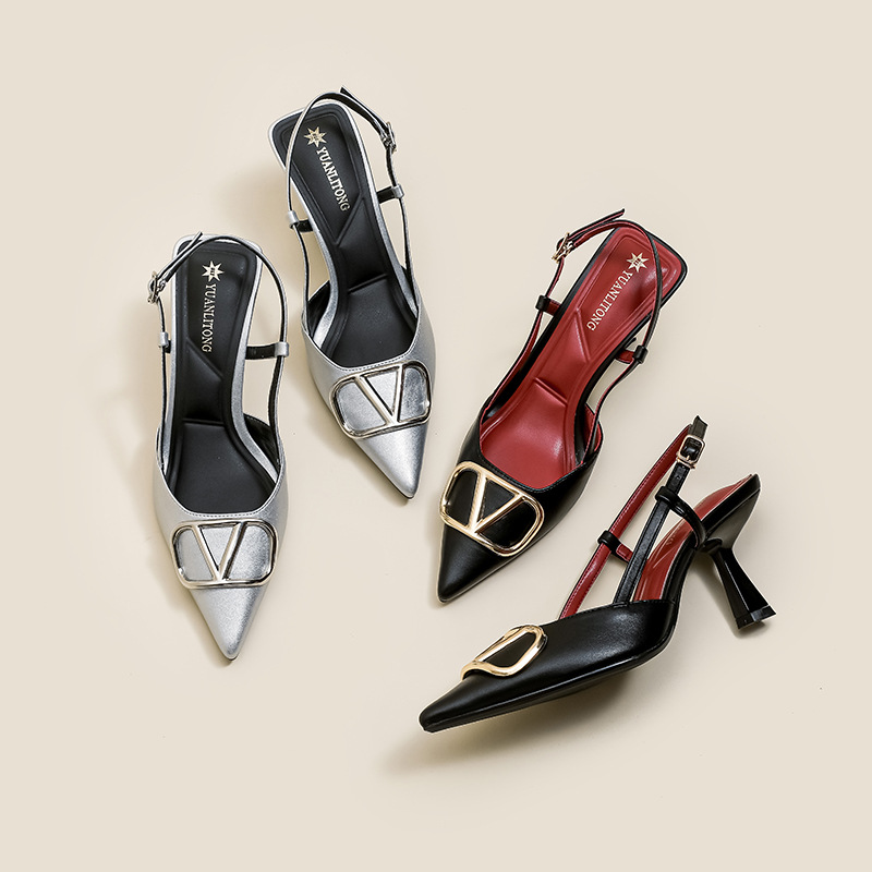 High-heeled Shoes for Women with Thin Heels, Fashionable Dress Shoes, Sandals for Women, Stylish Huizhou Women's Shoes