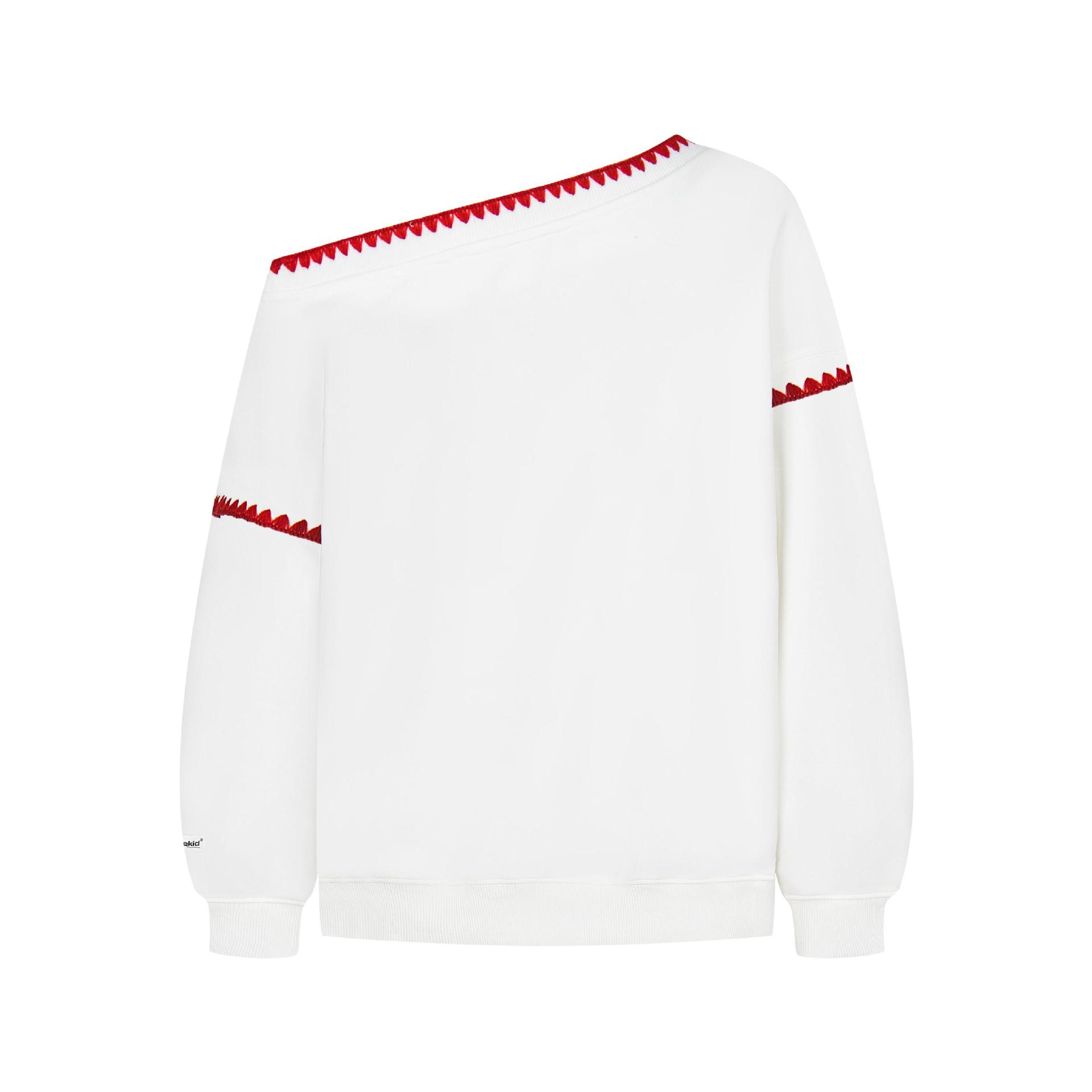 Cotton Long Sleeve Asymmetric Fruit Hoodie