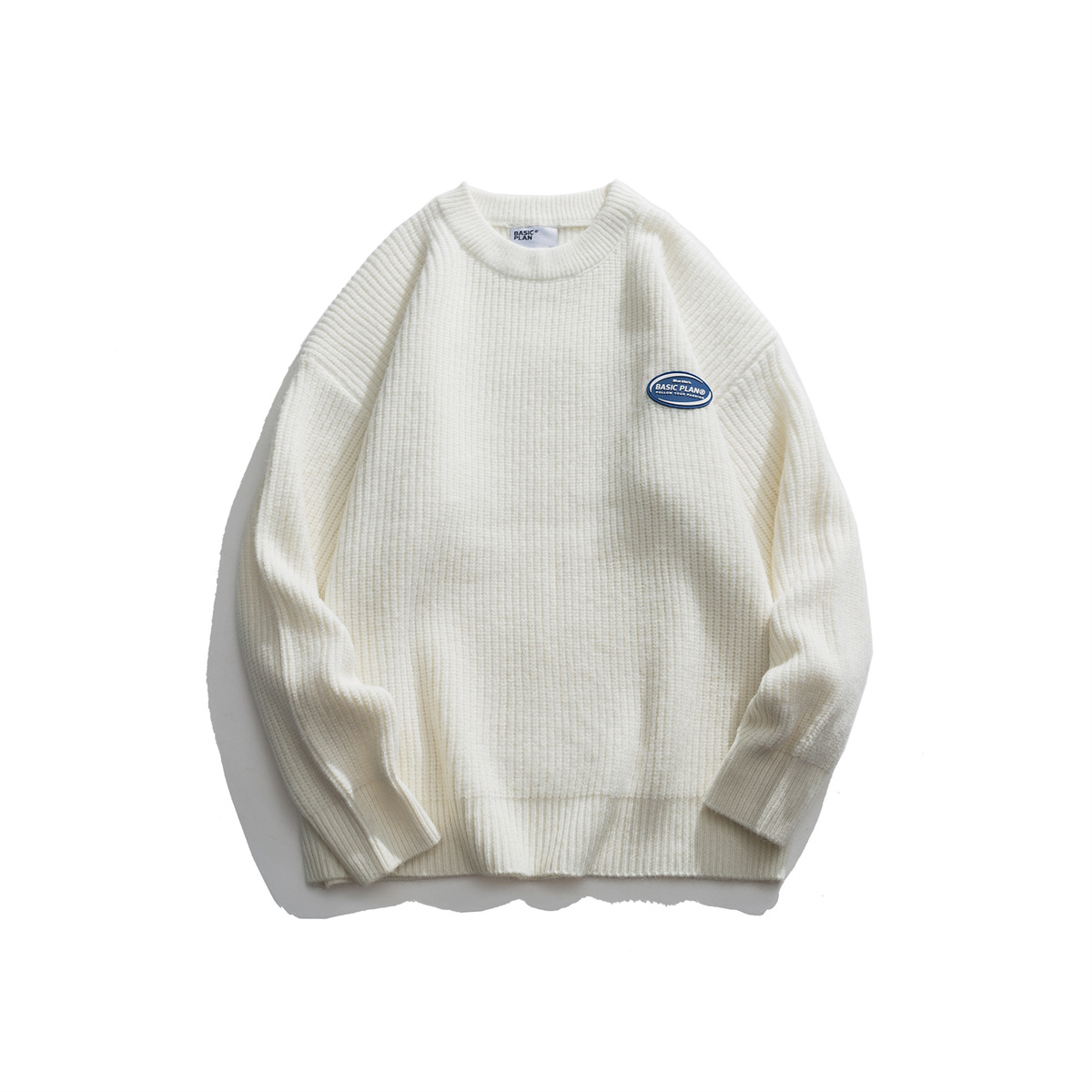 Color Block Japanese Workwear Oversized Sweater