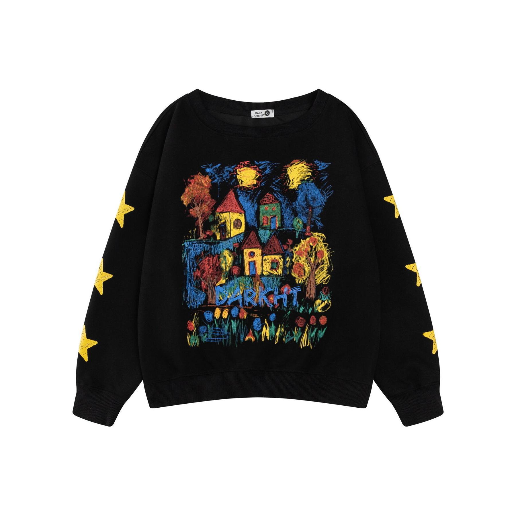 Milk Silk Vintage Print Hoodie
