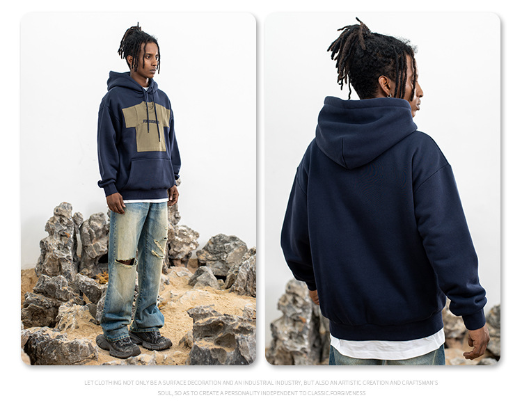 Printed Cotton Oversized Hoodie