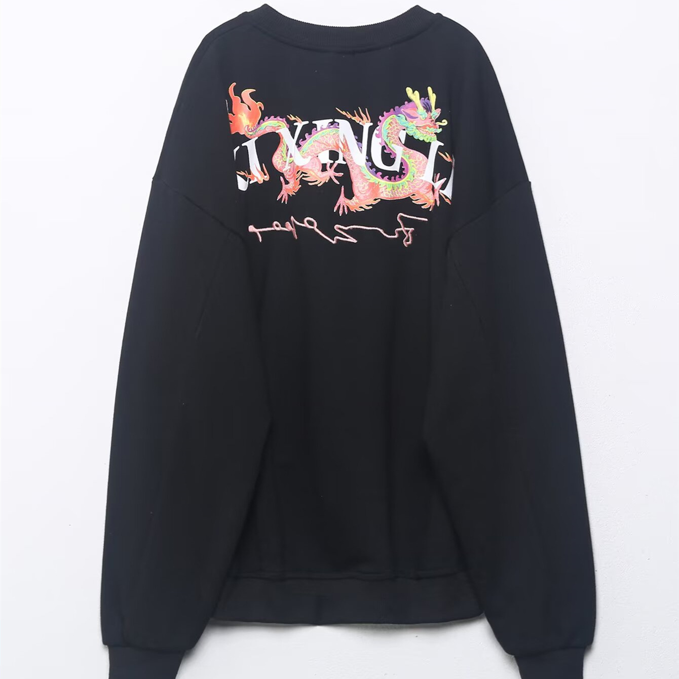 Casual printed round neck hoodie for women