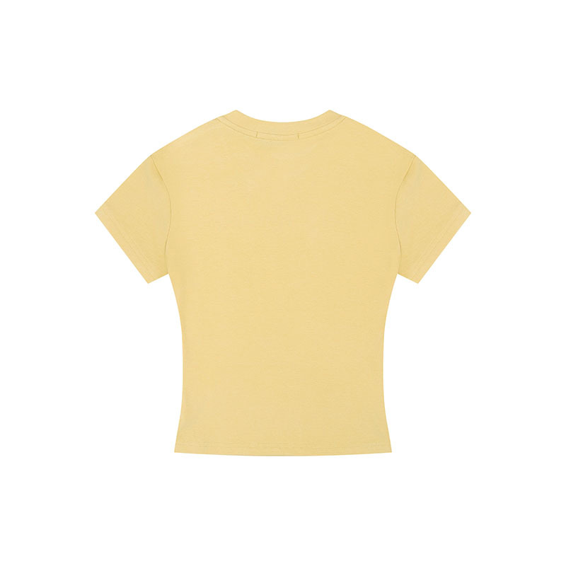 Vintage Women's Short Sleeve T-Shirt with Letter Print, Slim Fit Tee