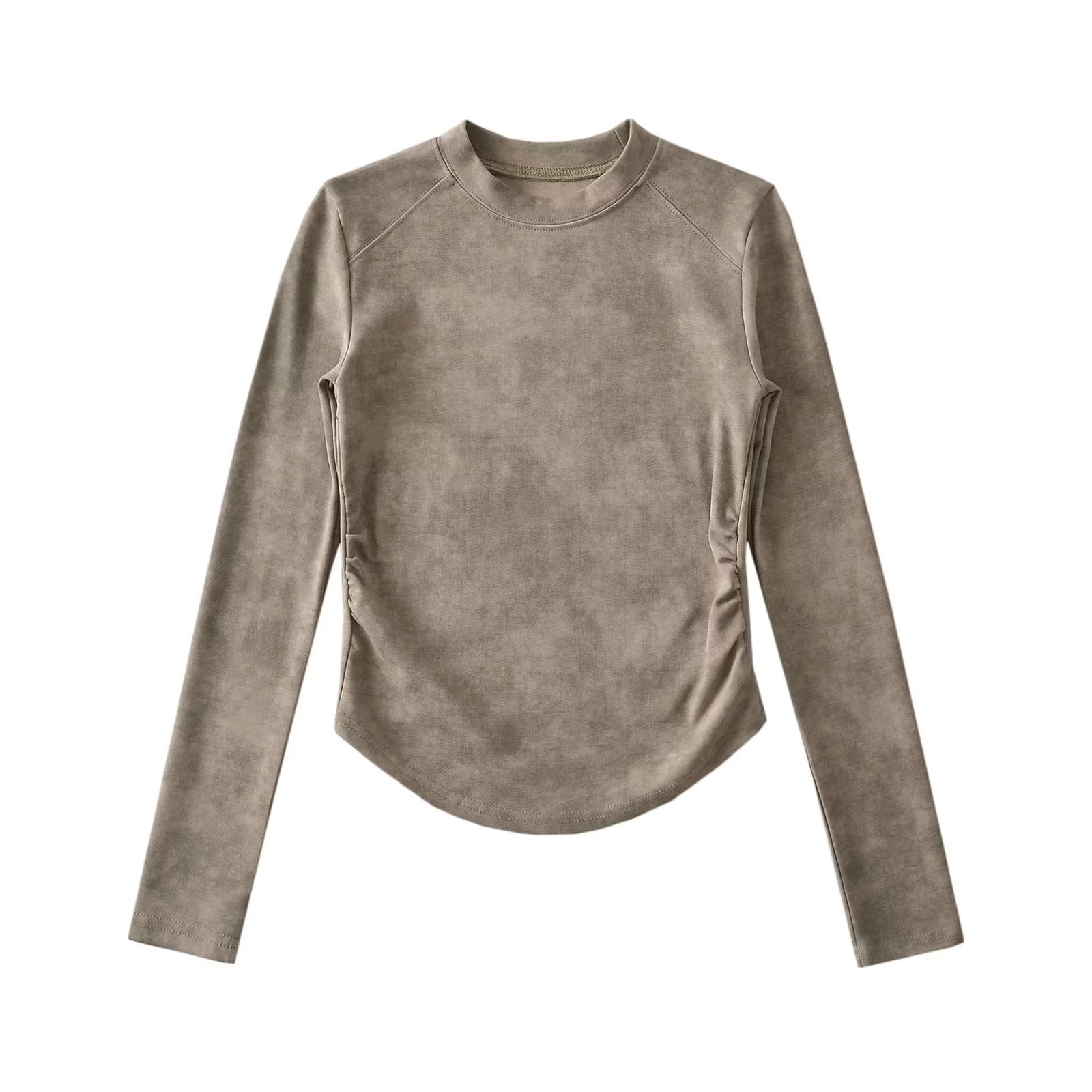 Playful Ladies Full Sleeve Cotton Crewneck Spiral Tee