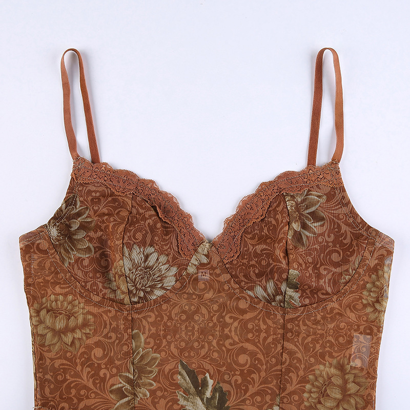 Ladies Sheer Plunge Shaping Vest