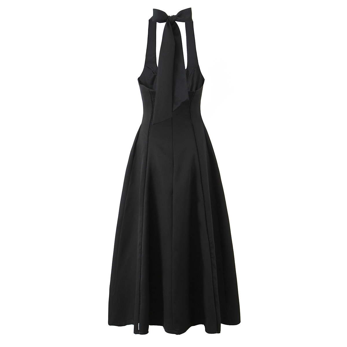 Strapless Sleeveless High Waist Polyester Commute Long Dress