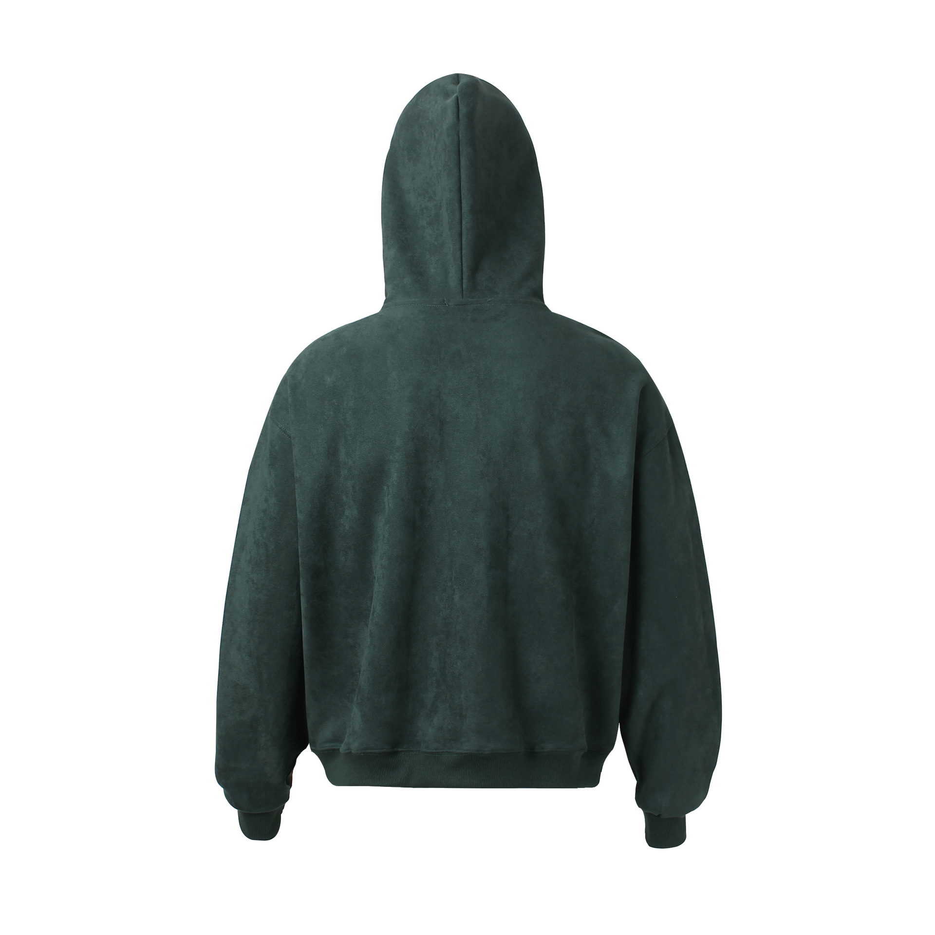 Streetwear Men Oversized Cropped Patterned Hood Zip Sweatshirt