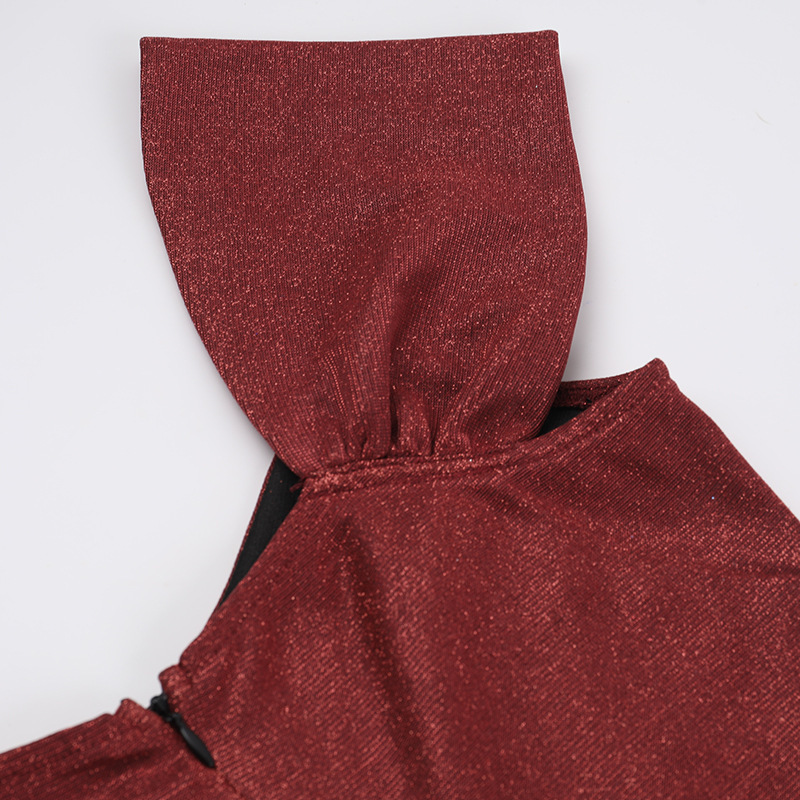 High Waist Square Neck Bodycon Maxi Dress
