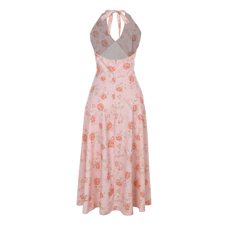 Women's Bodycon Sleeveless High Waist Patterned Polyester Dress
