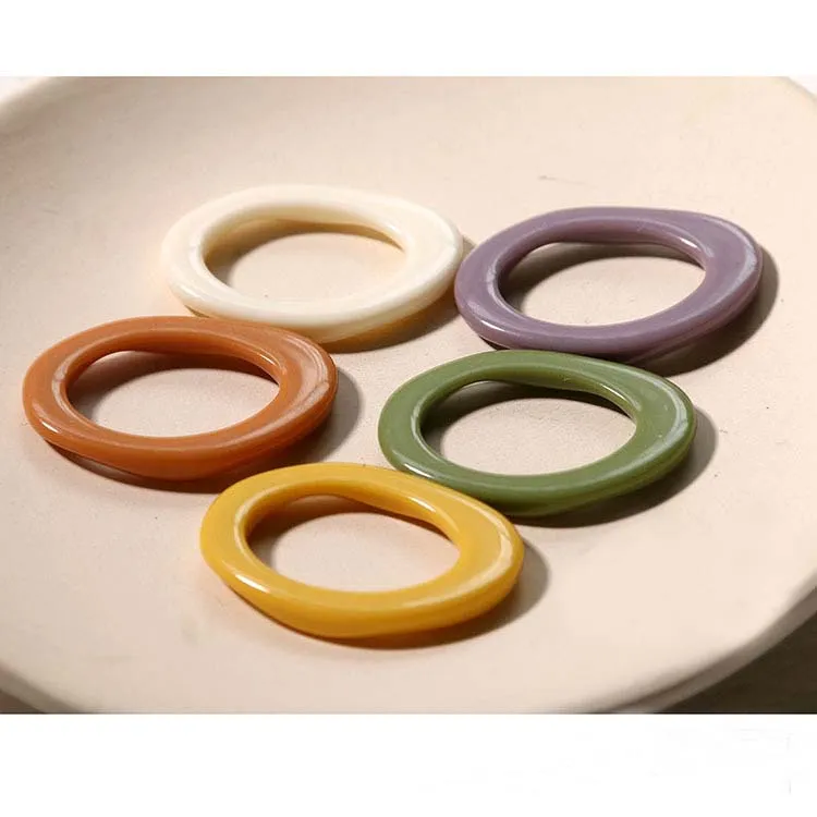 10pcs Spring Colours Acrylic Connector For DIY Making Necklace Earrings Handbag Chain Jewelry Accessories Findings & Component